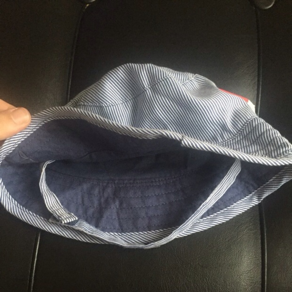 Blue Stripped "Mega Cute" Hat - Picture 2 of 4